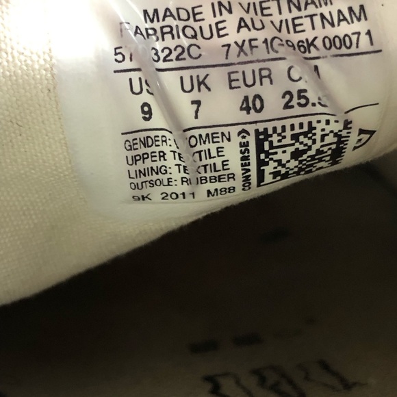 Converse Chuck Taylors Women’s My Story Low Platform Sneakers Sz 9 - Picture 11 of 11